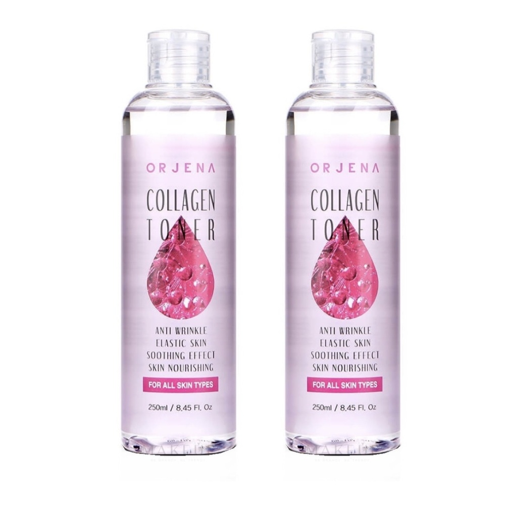 New 2pc ORJENA Collagen Toner 250ml / 8.4fl oz Hydrating K-Beauty All Skin Types